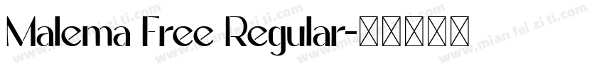 Malema Free Regular字体转换